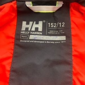 Helly Hansen technical rain jacket kids size 12